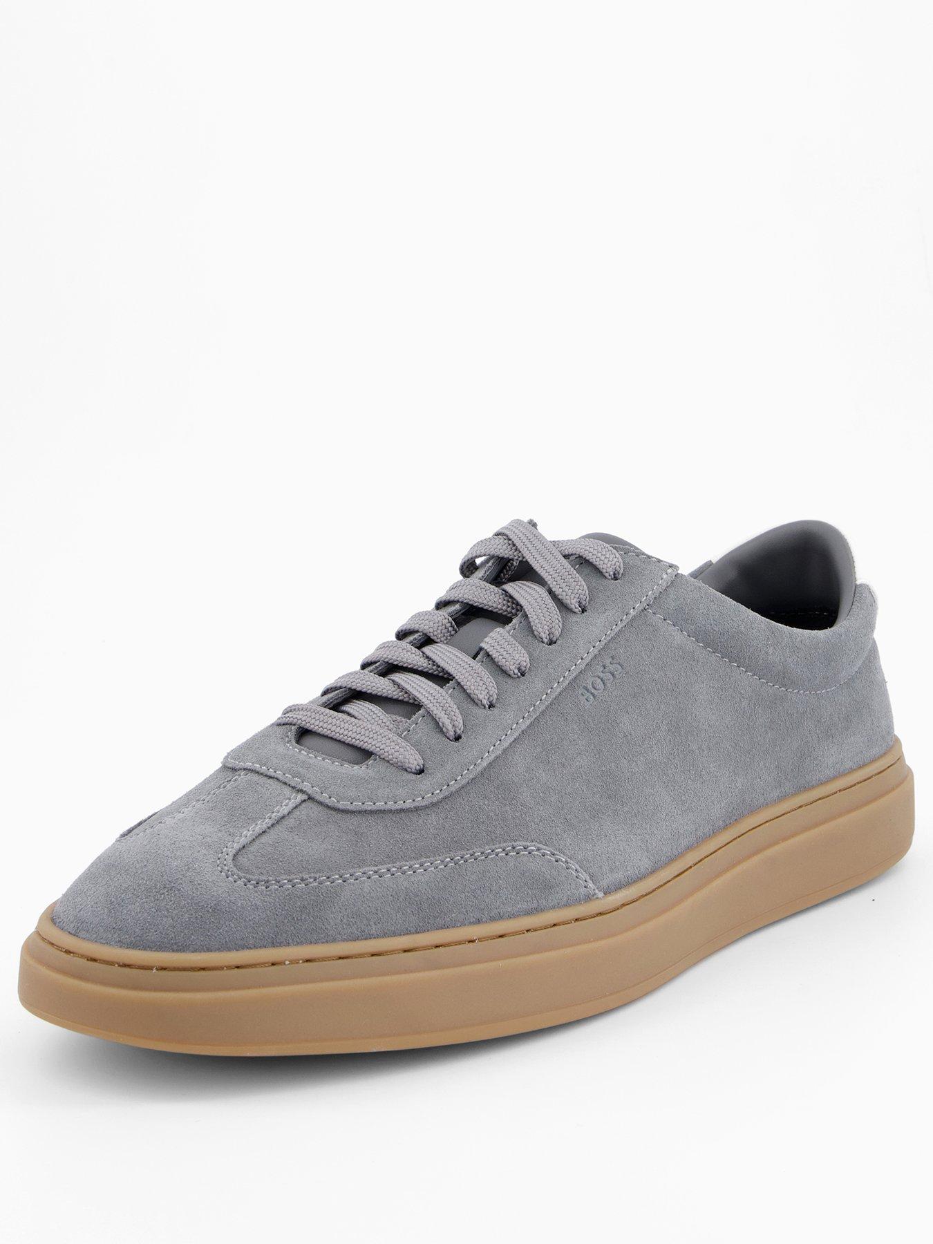 boss-kieran-suede-tennis-trainer-greystillFront