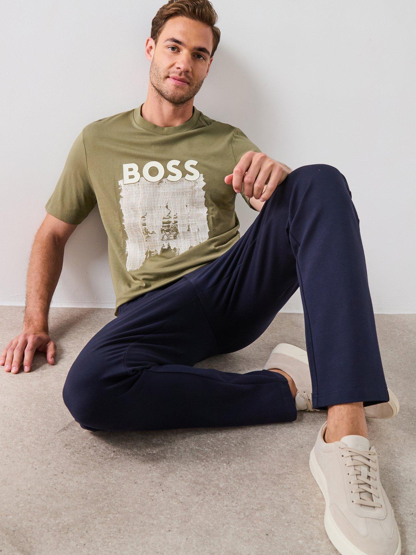 Image 1 of 6 of BOSS C-Thompson 214 Regular Fit Graphic T-Shirt - Green