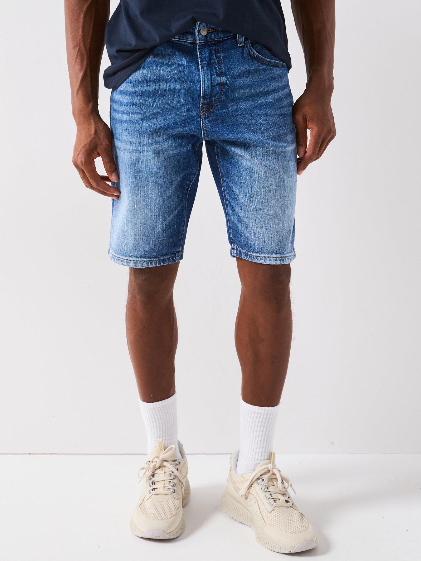 BOSS ReMaine Denim Shorts - Mid Wash