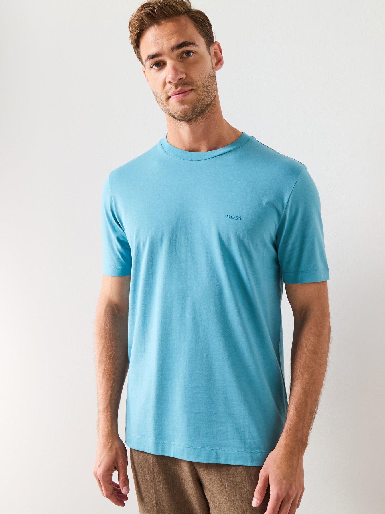 BOSS Thompson 01 Regular Fit T-Shirt - Light Blue