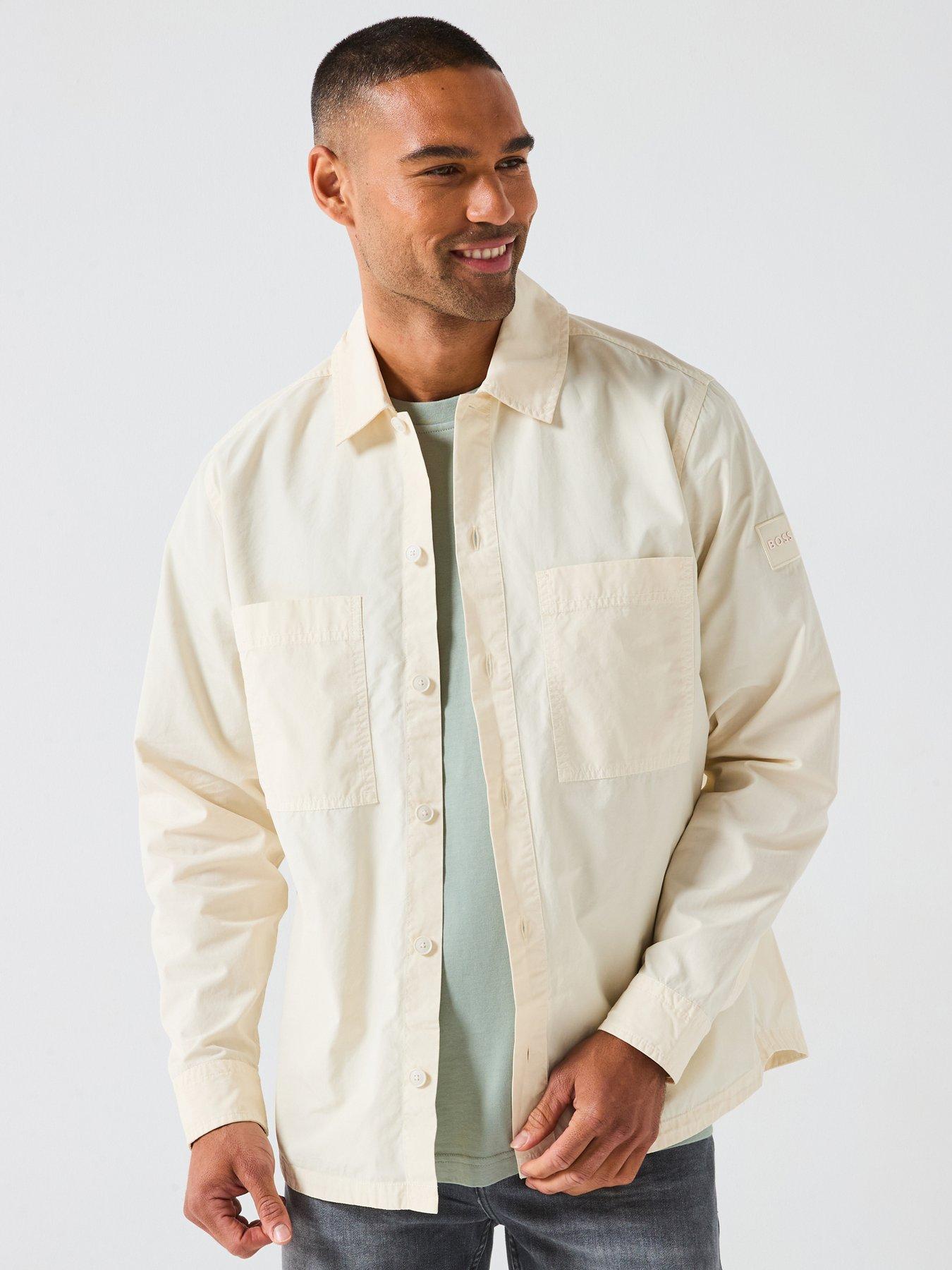 BOSS Oversized Fit Shirt - Beige