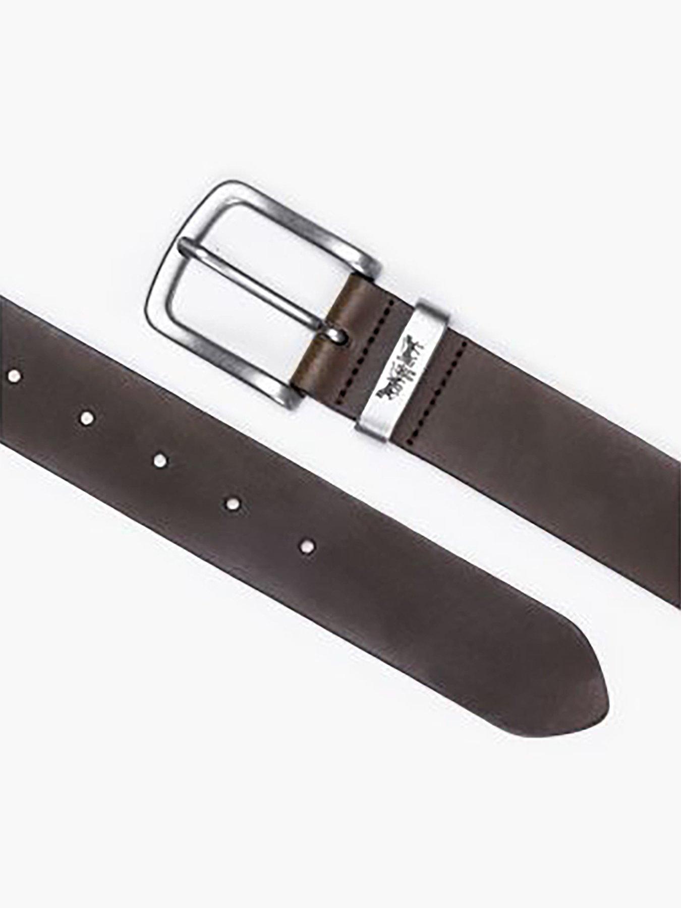 Image 2 of 2 of Levi's Metal Two Horse Keeper Leather Belt - Brown