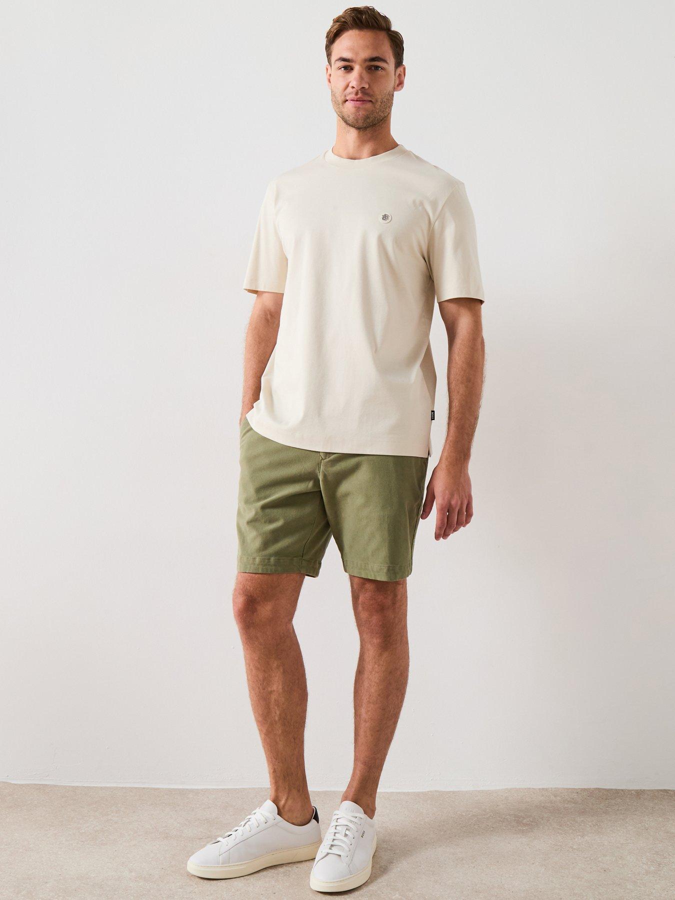 Image 6 of 6 of BOSS Double B-Monogram Crew Neck T-Shirt - Cream