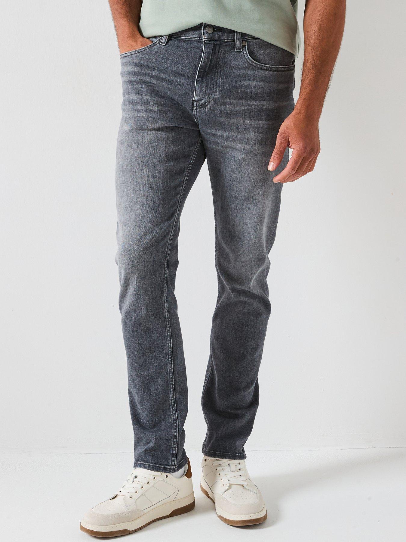 BOSS H-Delaware Slim Fit Jeans - Grey