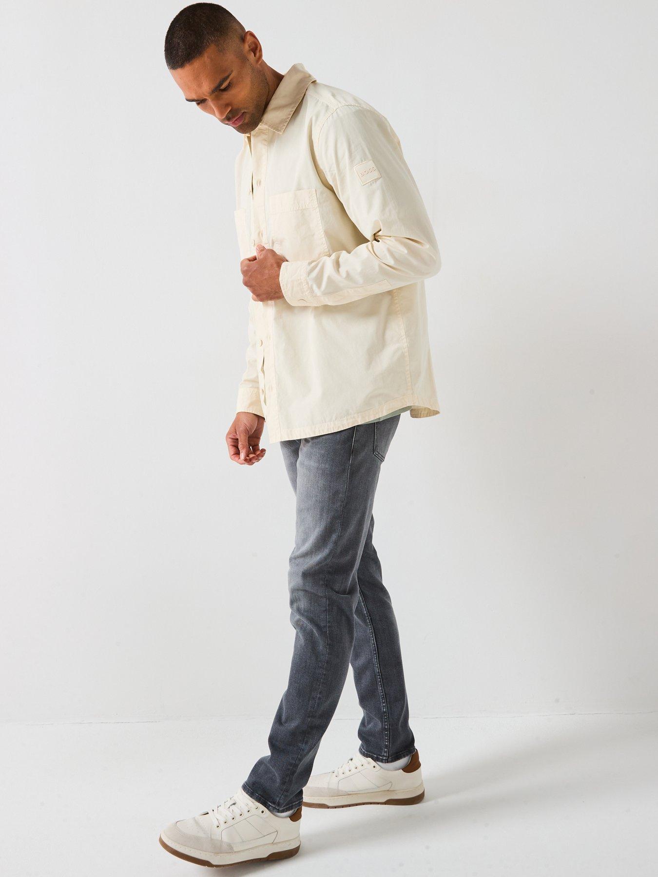 Image 5 of 6 of BOSS H-Delaware Slim Fit Jeans - Grey