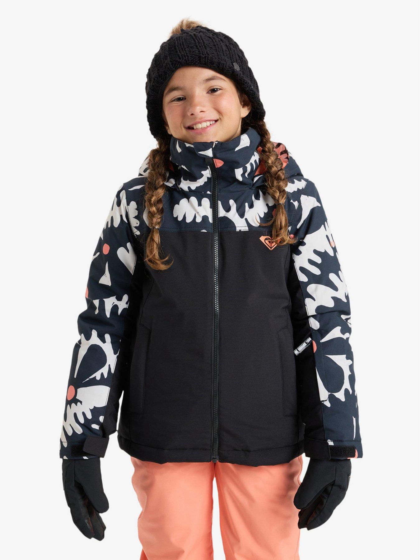 Image 1 of 4 of Roxy Junior Girls Skiing Galaxy Jacket - Black