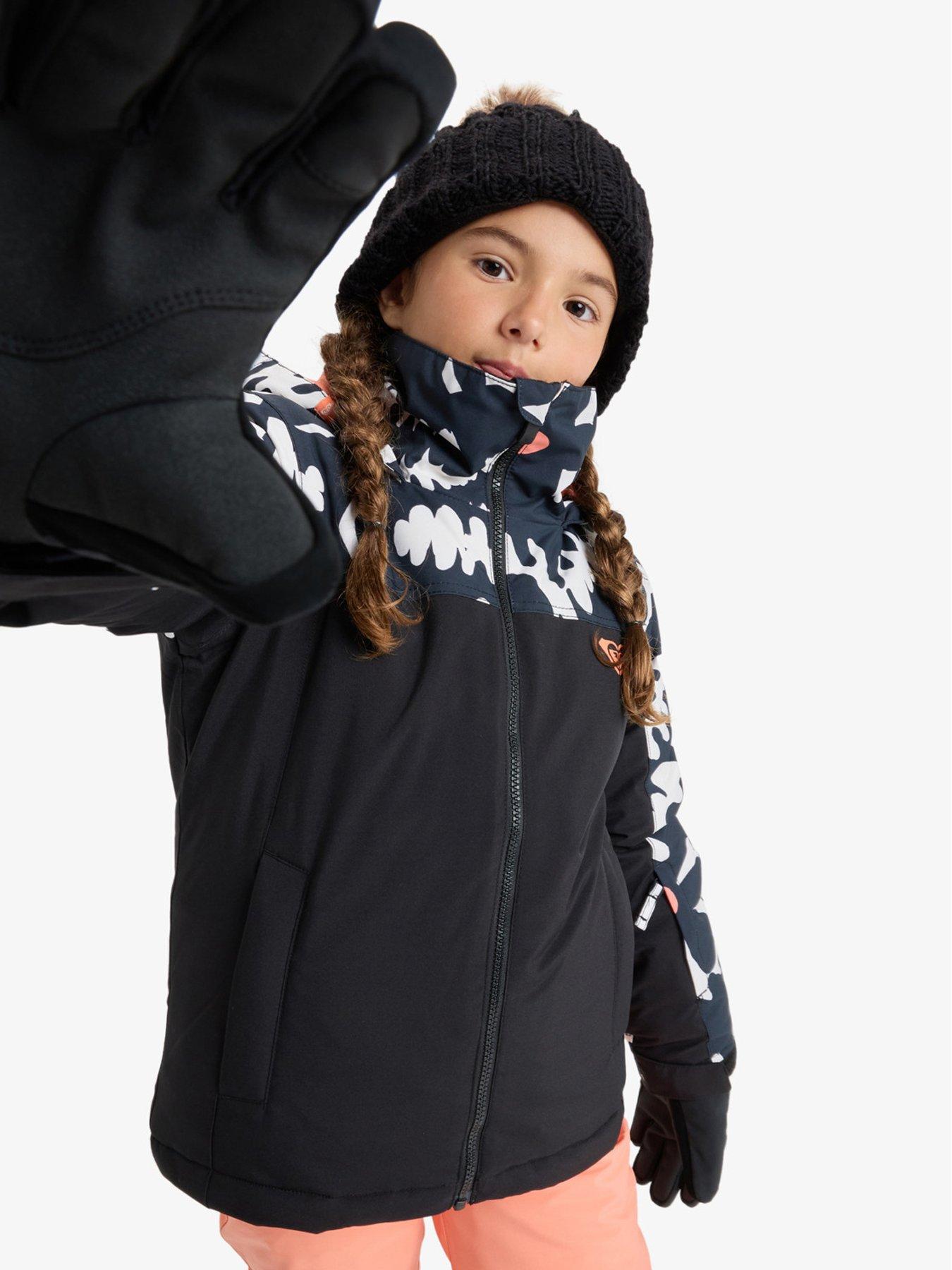 Image 3 of 4 of Roxy Junior Girls Skiing Galaxy Jacket - Black