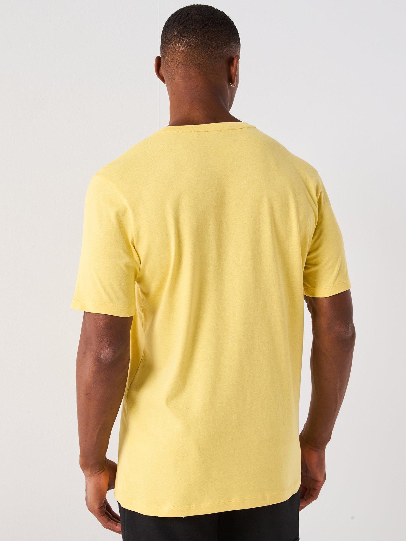 Image 2 of 6 of BOSS Tales Tonal Logo Relaxed Fit T-shirt - Yellow