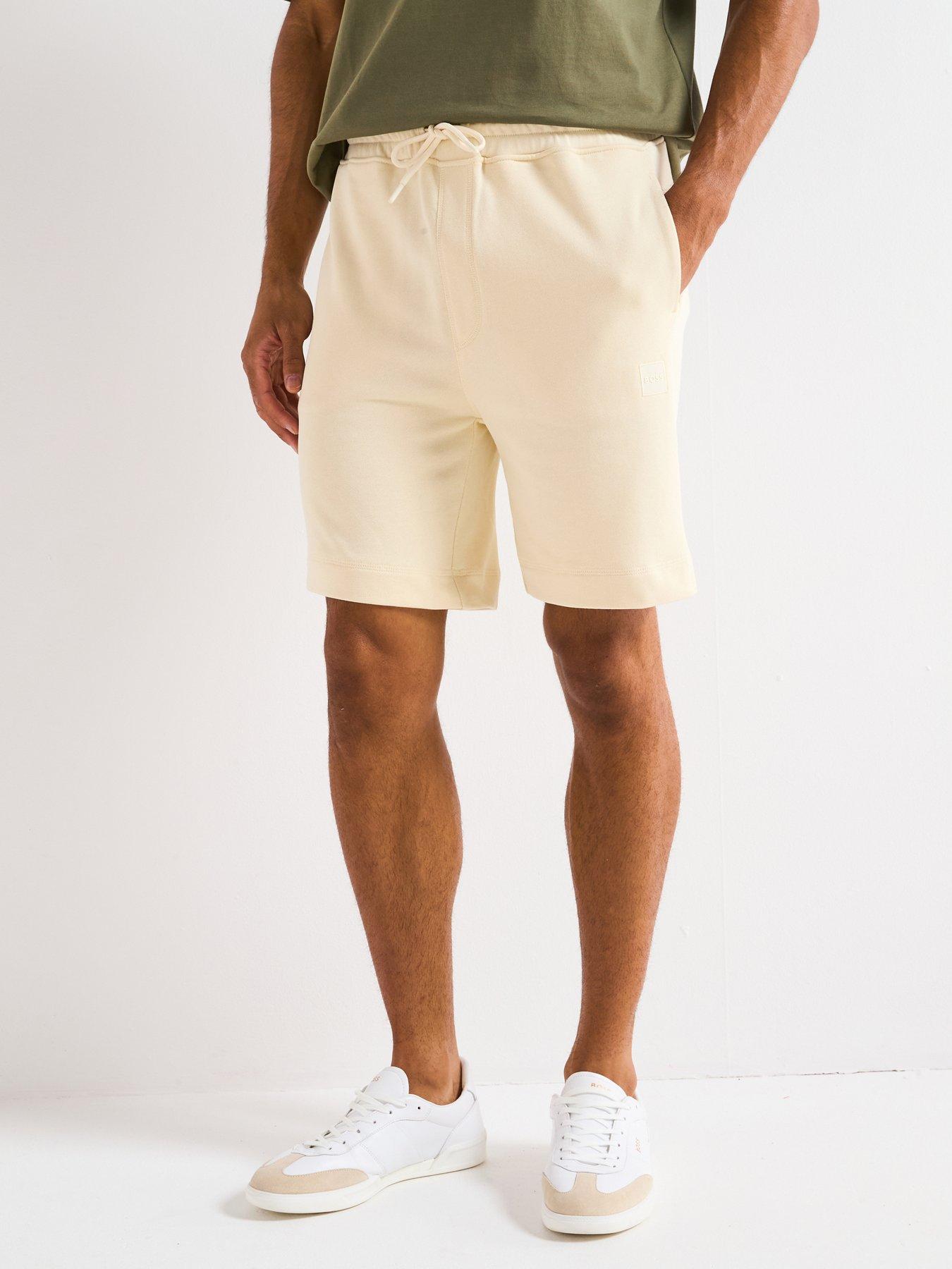 Image of BOSS Sewalk Jersey Shorts - Beige