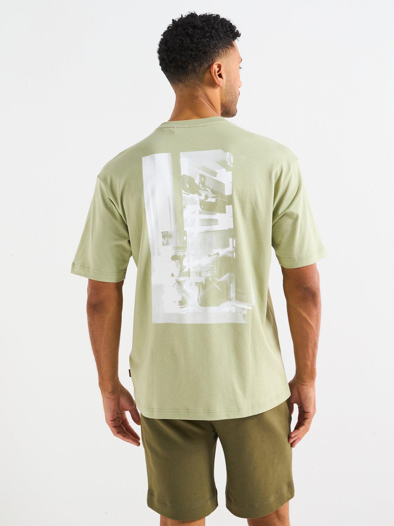 undefined Section Relaxed Fit Back Print T-Shirt - Green