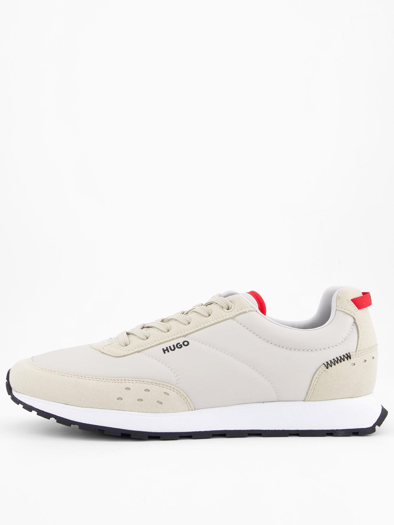 Image 1 of 7 of HUGO Icelin Nylon Runner Trainers - Beige