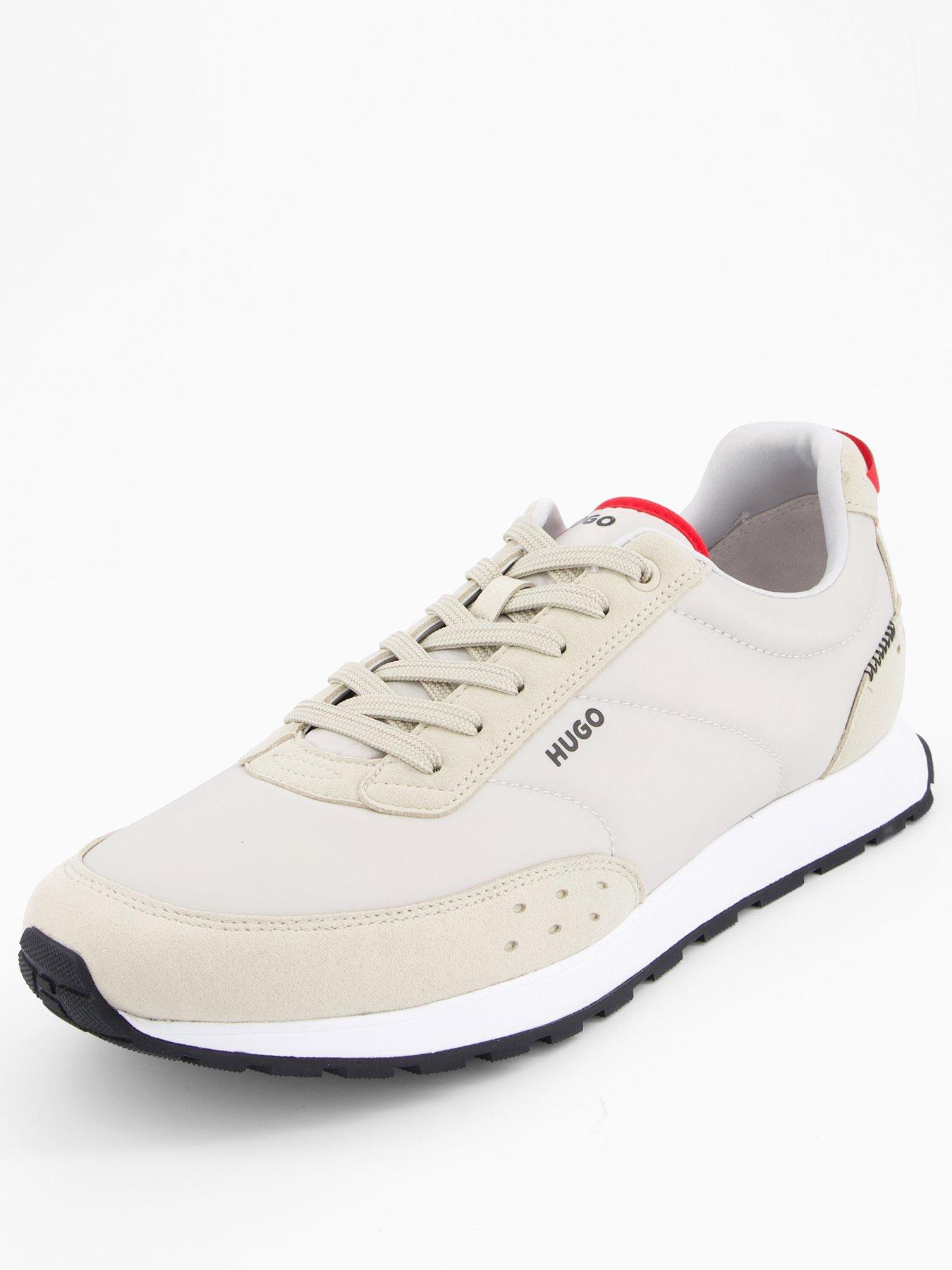 Image 2 of 7 of HUGO Icelin Nylon Runner Trainers - Beige