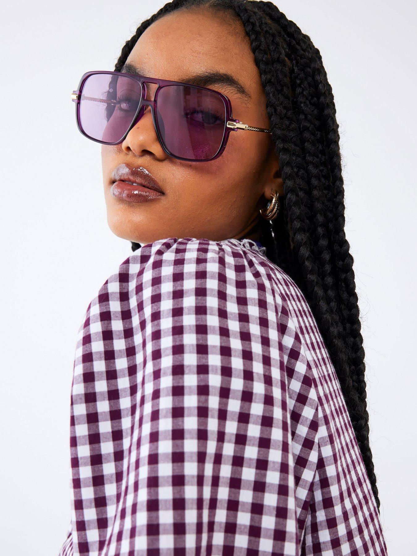 river-island-gingham-short-sleeve-tie-front-top-redstillFront