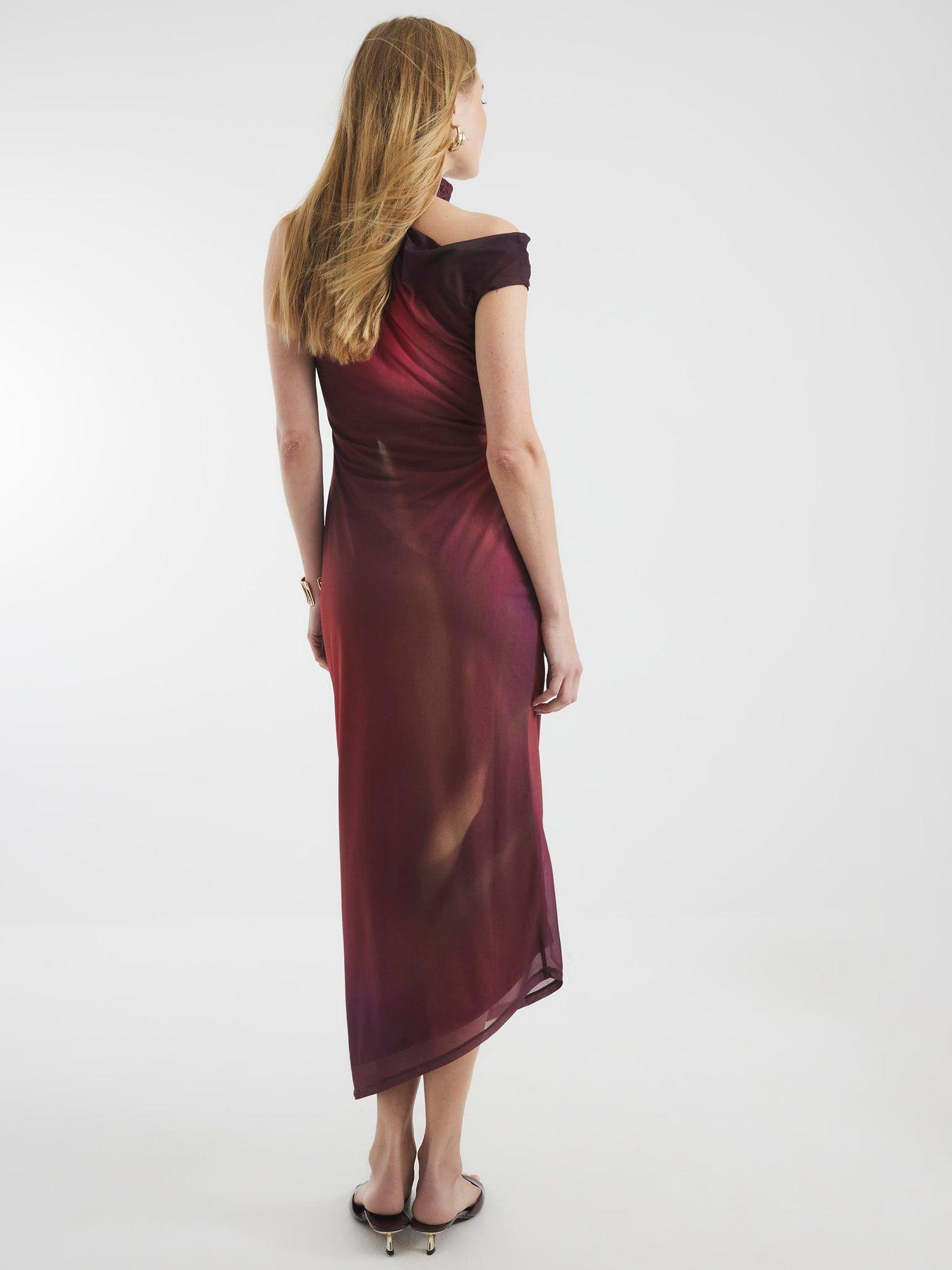 river-island-highneck-mesh-midi-dress-redstillFront