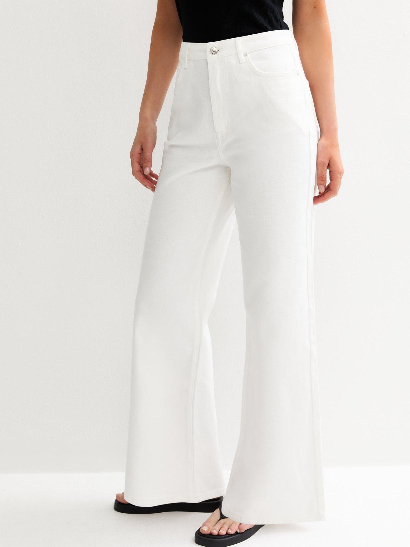 New Look Adalae Wide Leg Jeans - White