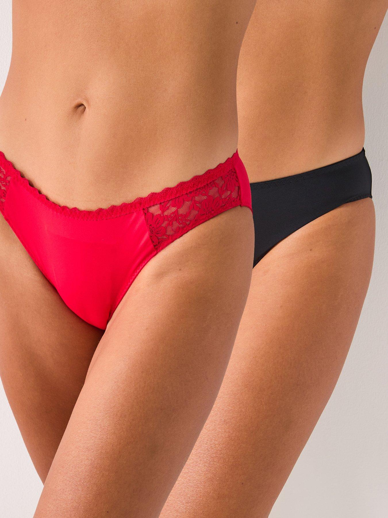 Image 1 of 5 of DORINA Sonia 2pk Brief- Red/Black