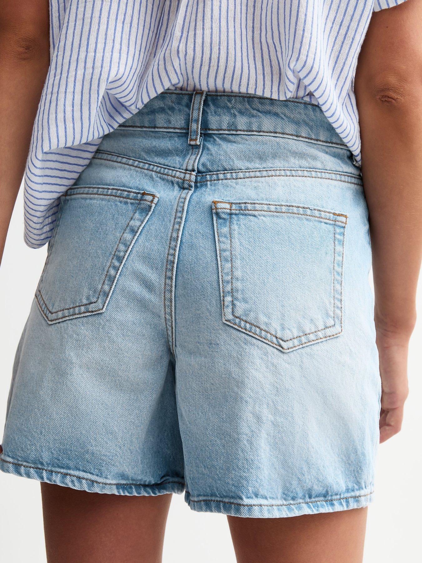 new-look-light-blue-a-line-denim-shortsdetail