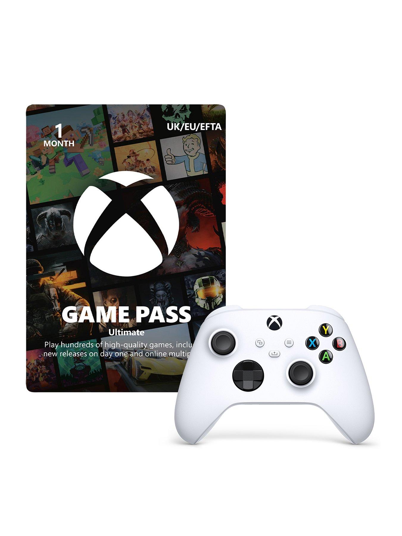 xbox-gaming-starter-kitnbsp--1-month-game-pass-ultimate-xbox-wireless-controller-ndash-robot-white-for-xbox-series-xs-xbox-one-and-windows-devices