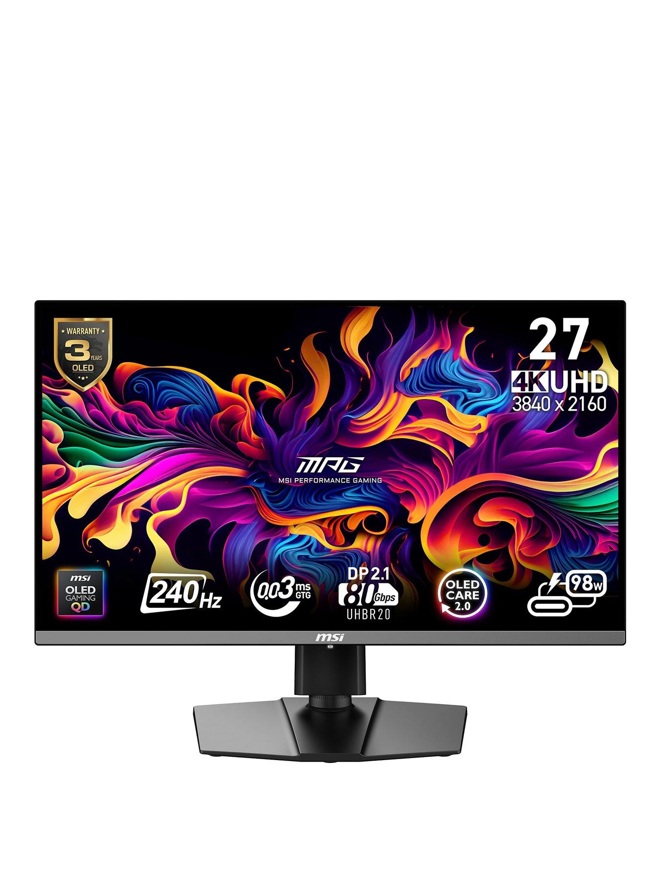 Msi Mpg 272Urx Qd-Oled 27-Inch, 4K Uhd, 240Hz, 0.03Ms, Adaptive Sync - Gaming Monitor in Black