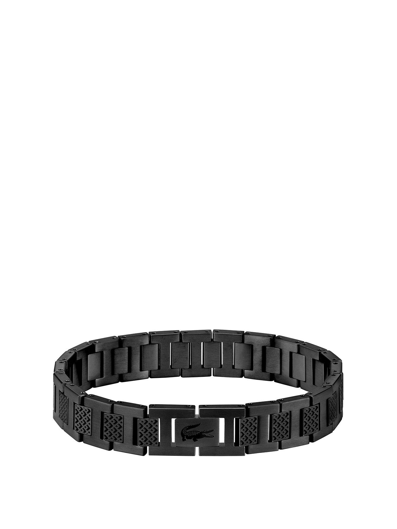 lacoste-lacoste-metropole-mens-bracelet-black
