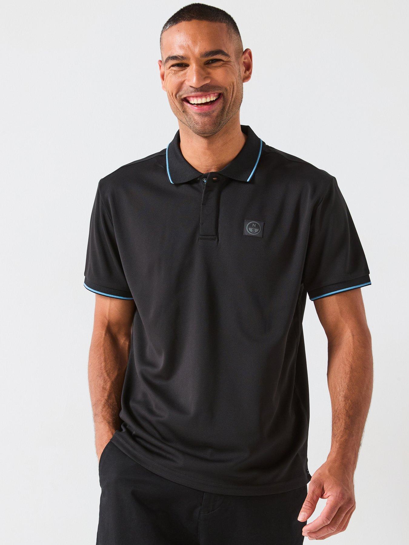 north-sails-small-logo-short-sleeve-polo-shirt-blackfront