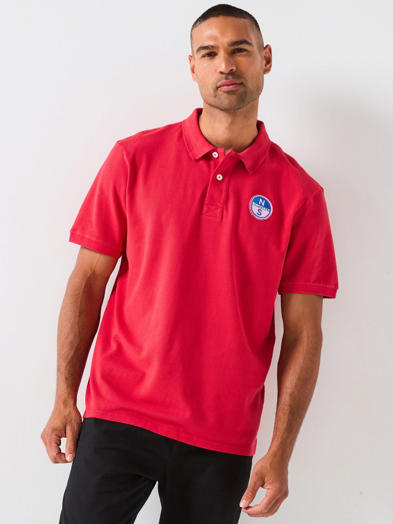 North Sails Small Logo Short Sleeve Polo Shirt - Red