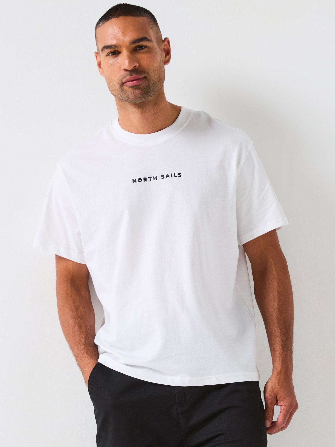North Sails Centre Logo Crew Neck T-Shirt - White