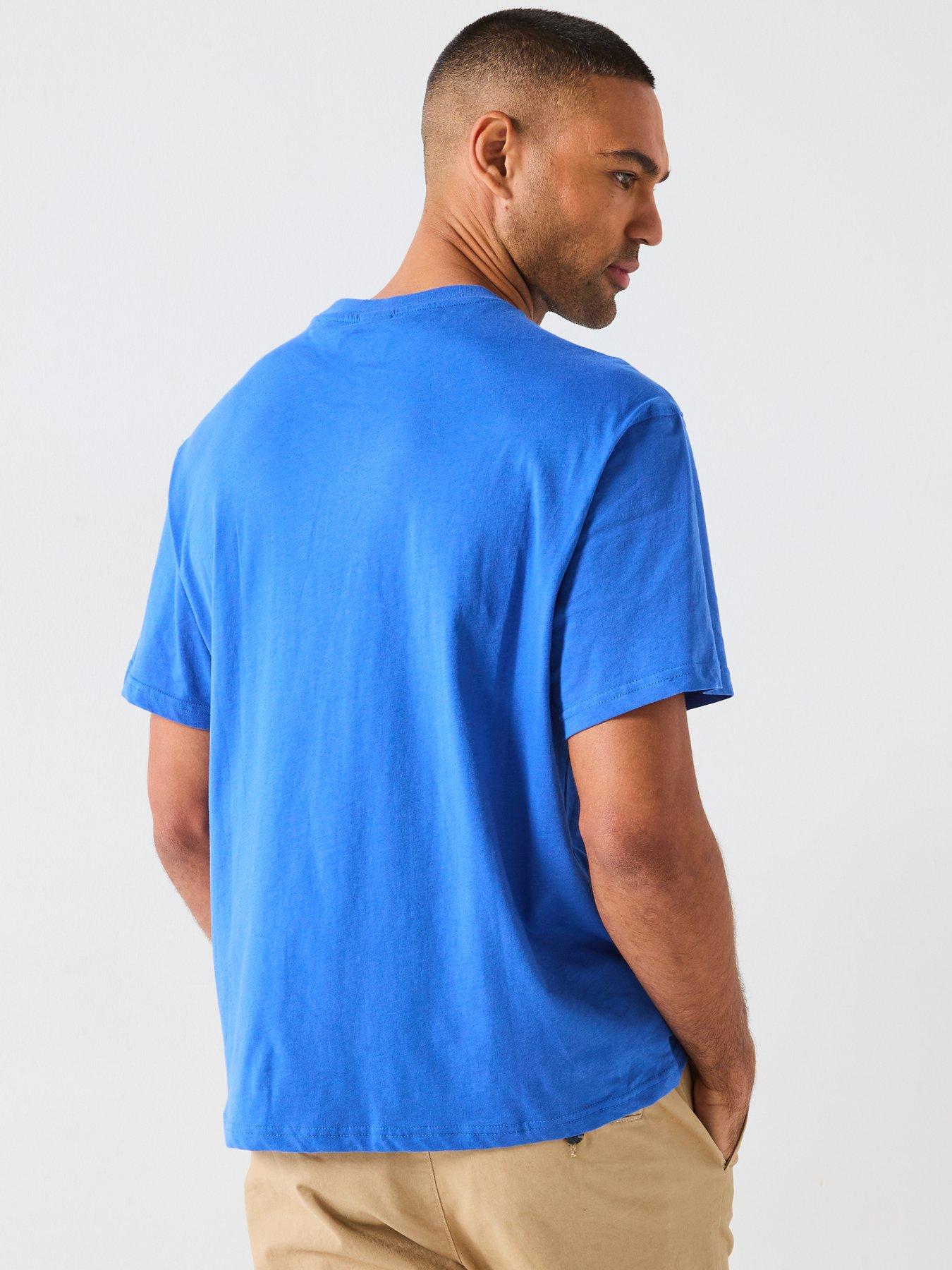Image 2 of 6 of North Sails Centre Logo Crew Neck T-Shirt - Blue