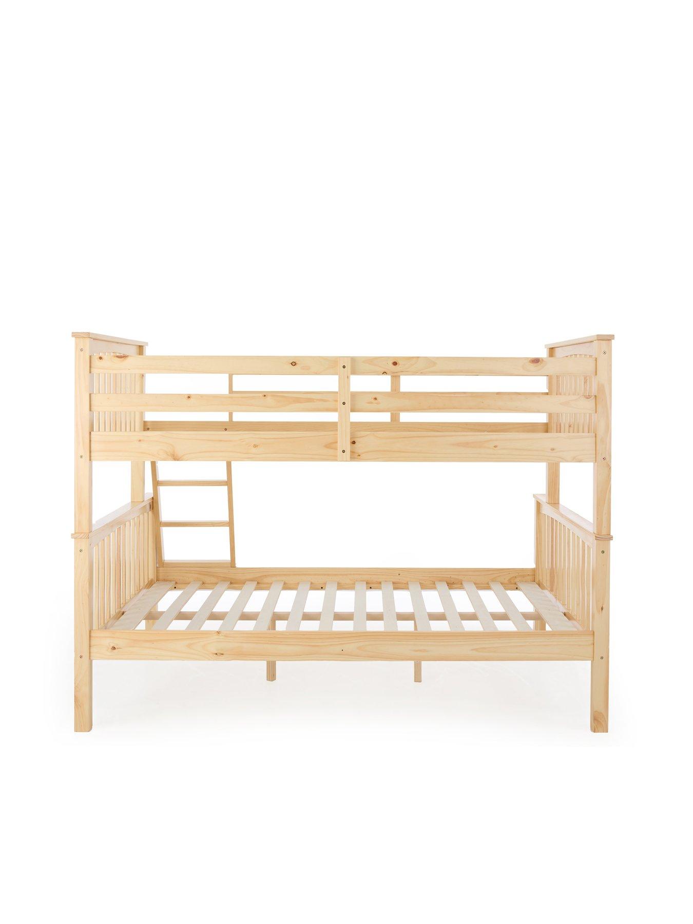 Image 4 of 7 of Very Home Novara Detachable Trio Bunk Bed in Wood&nbsp;with Optional Mattress - FSC&reg; Certified