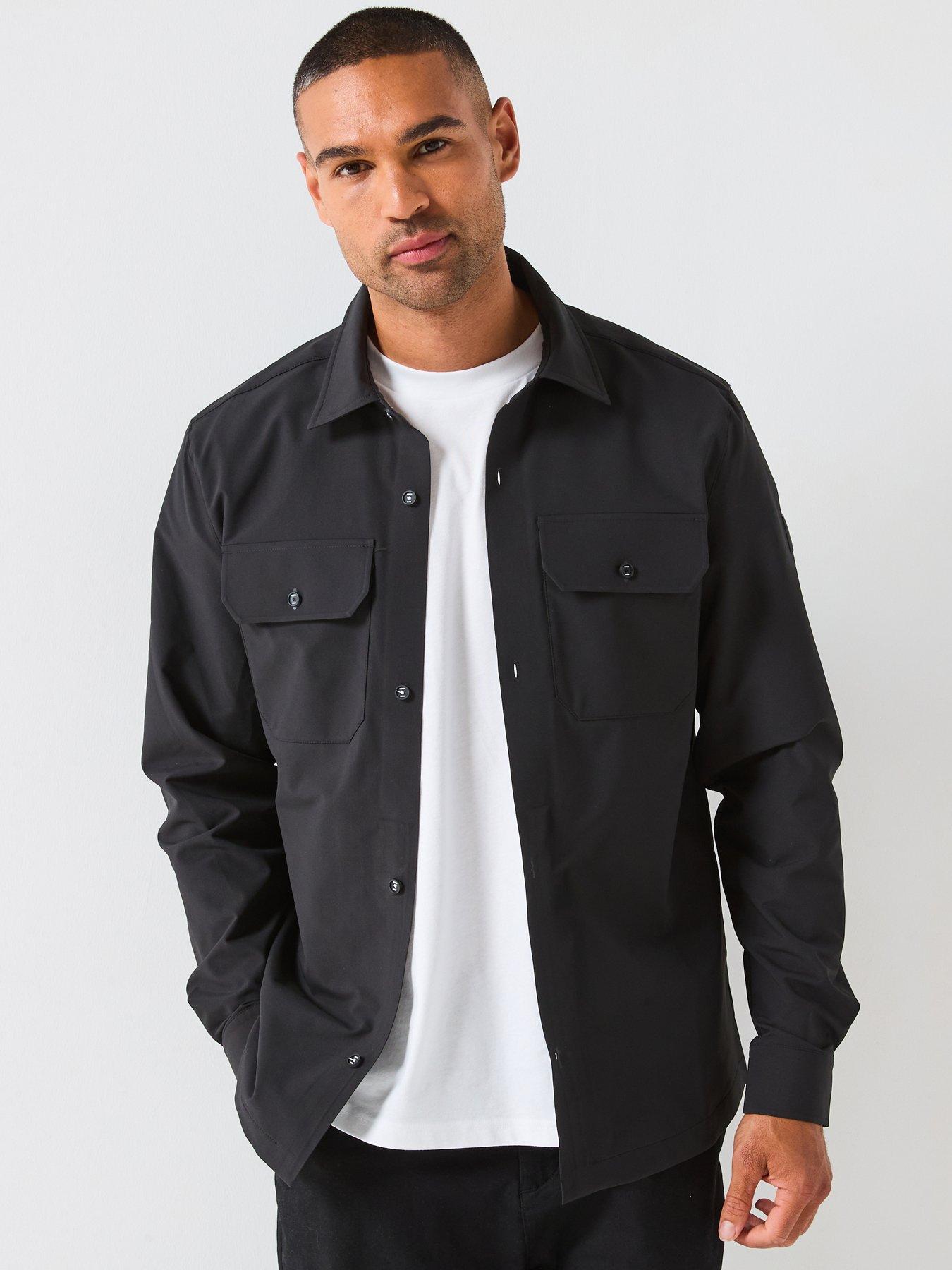 North Sails Long Sleeve Regular Fit Shirt With Chest Pockets - Black
