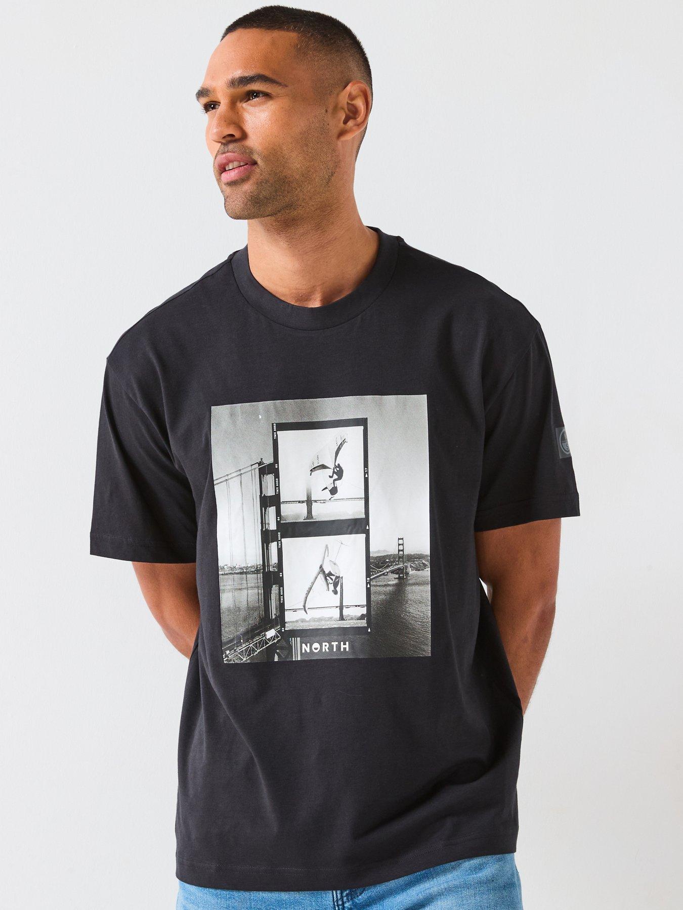 North Sails Photo Print Crew Neck T-Shirt - Black