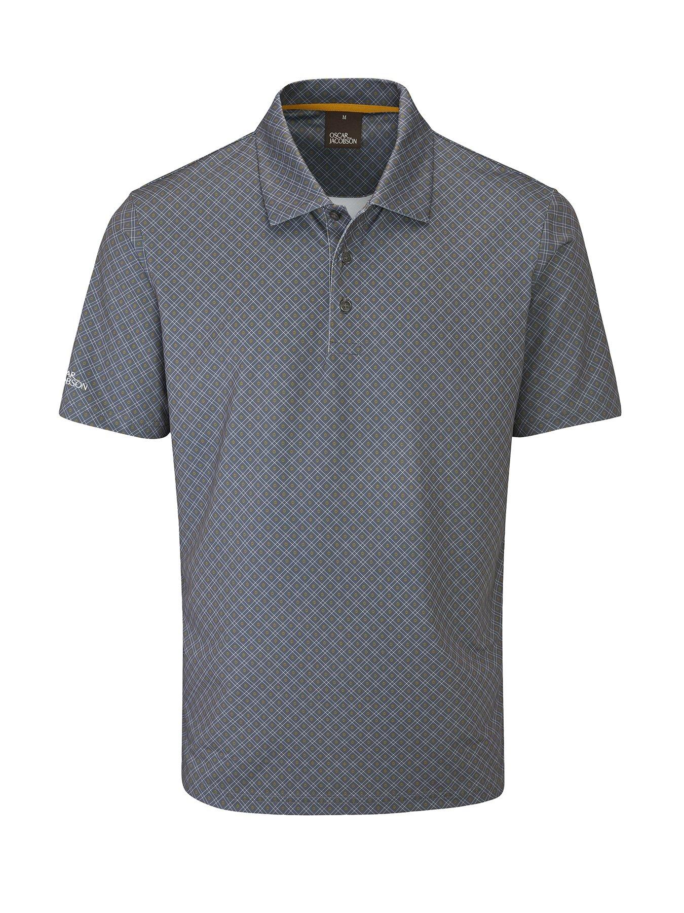 Oscar Jacobson Mens Golf Guildford Polo - Grey