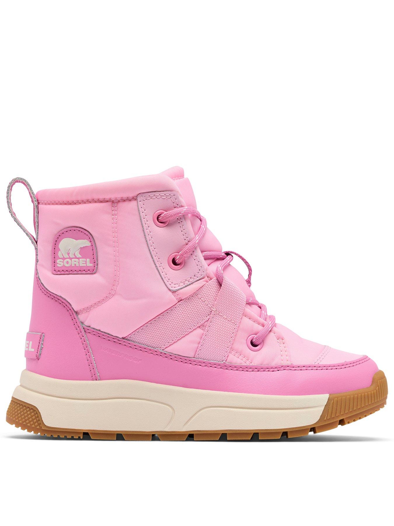 SOREL Kids Youth WHITNEY Waterproof Snow Boots - Pink