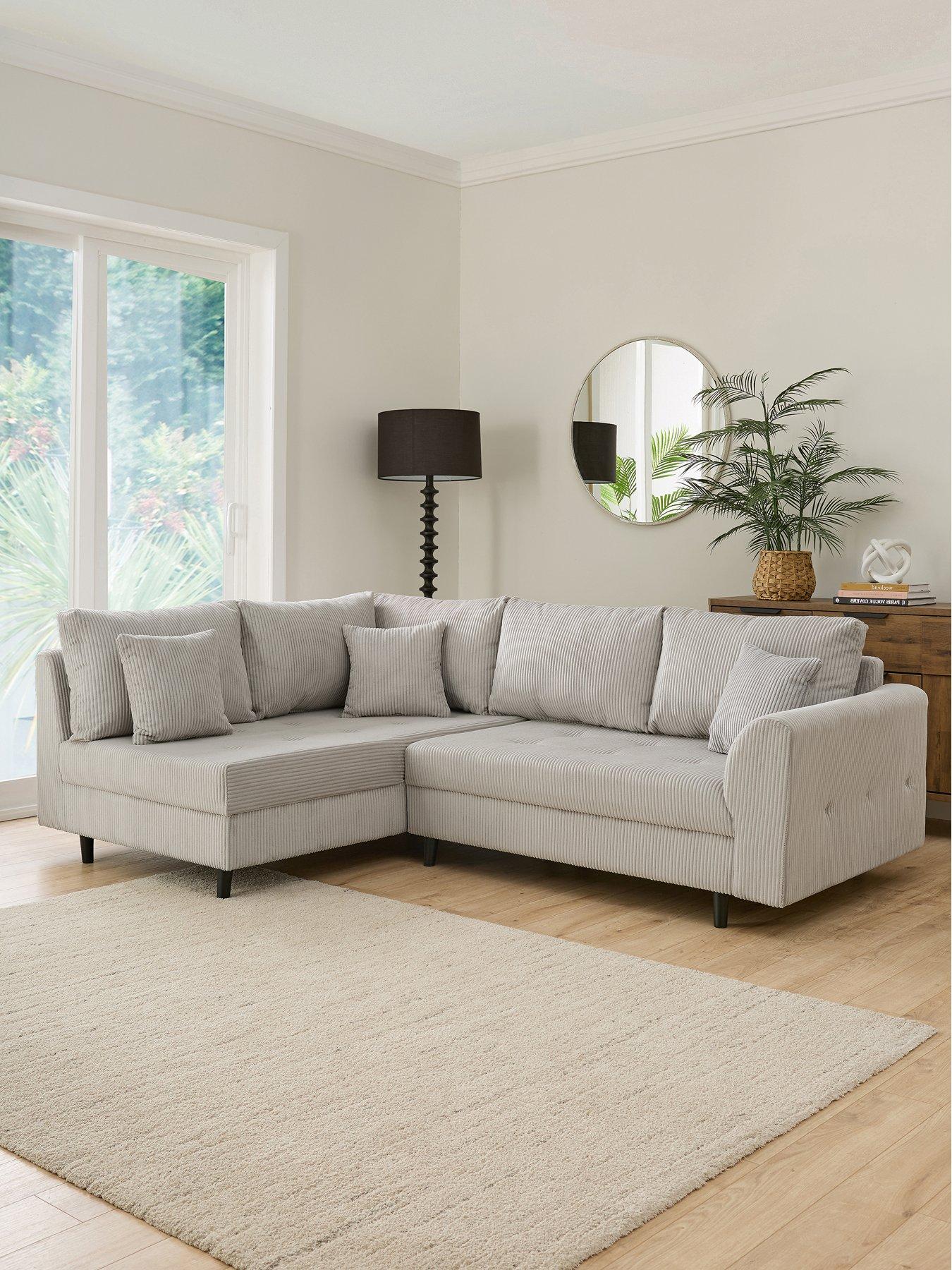 The Very Collection Rune Cord Left Hand Corner Group Sofa