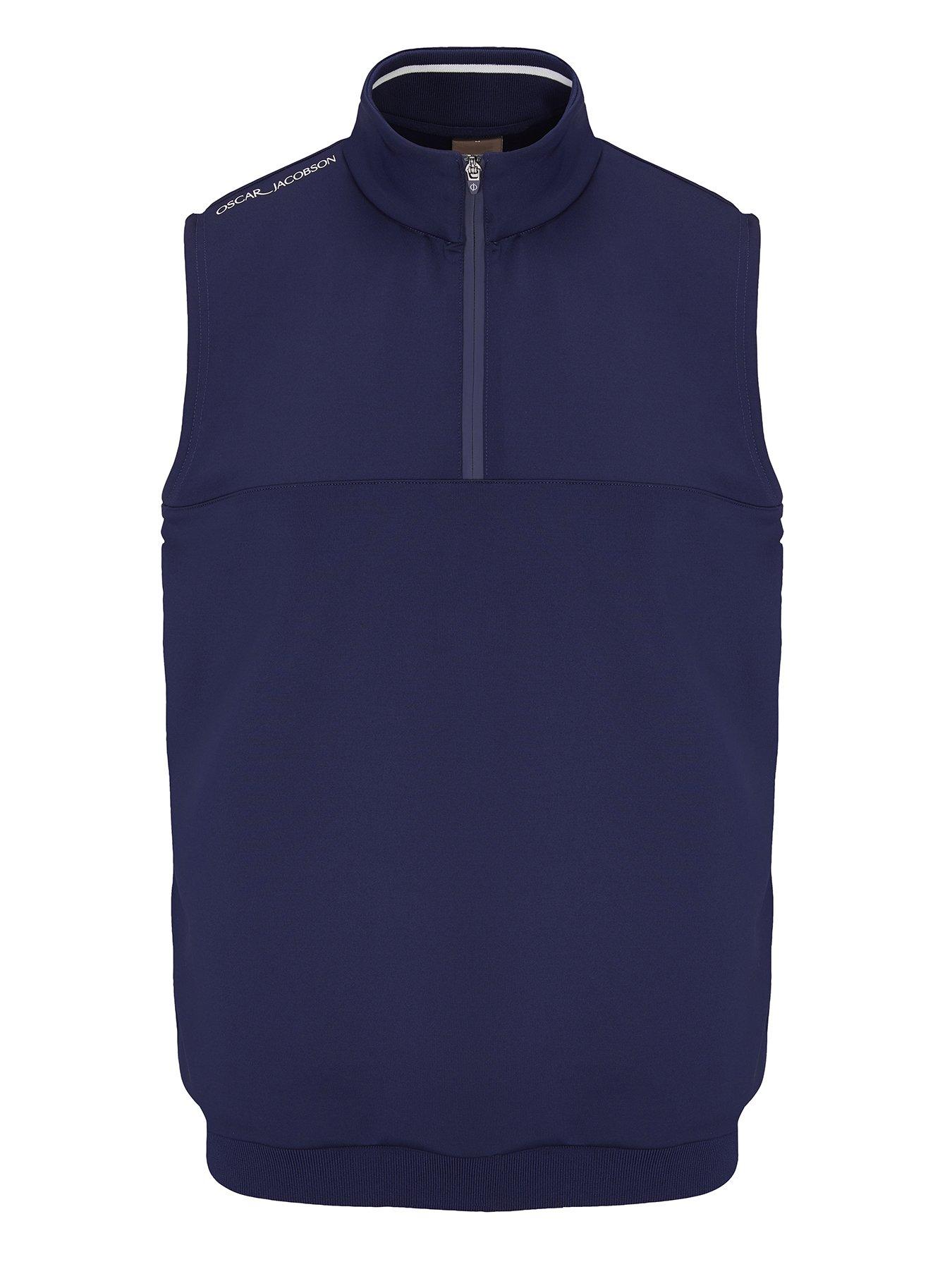 Image 1 of 1 of Oscar Jacobson Mens Golf Westland Sleeveless Mid Layer - Navy