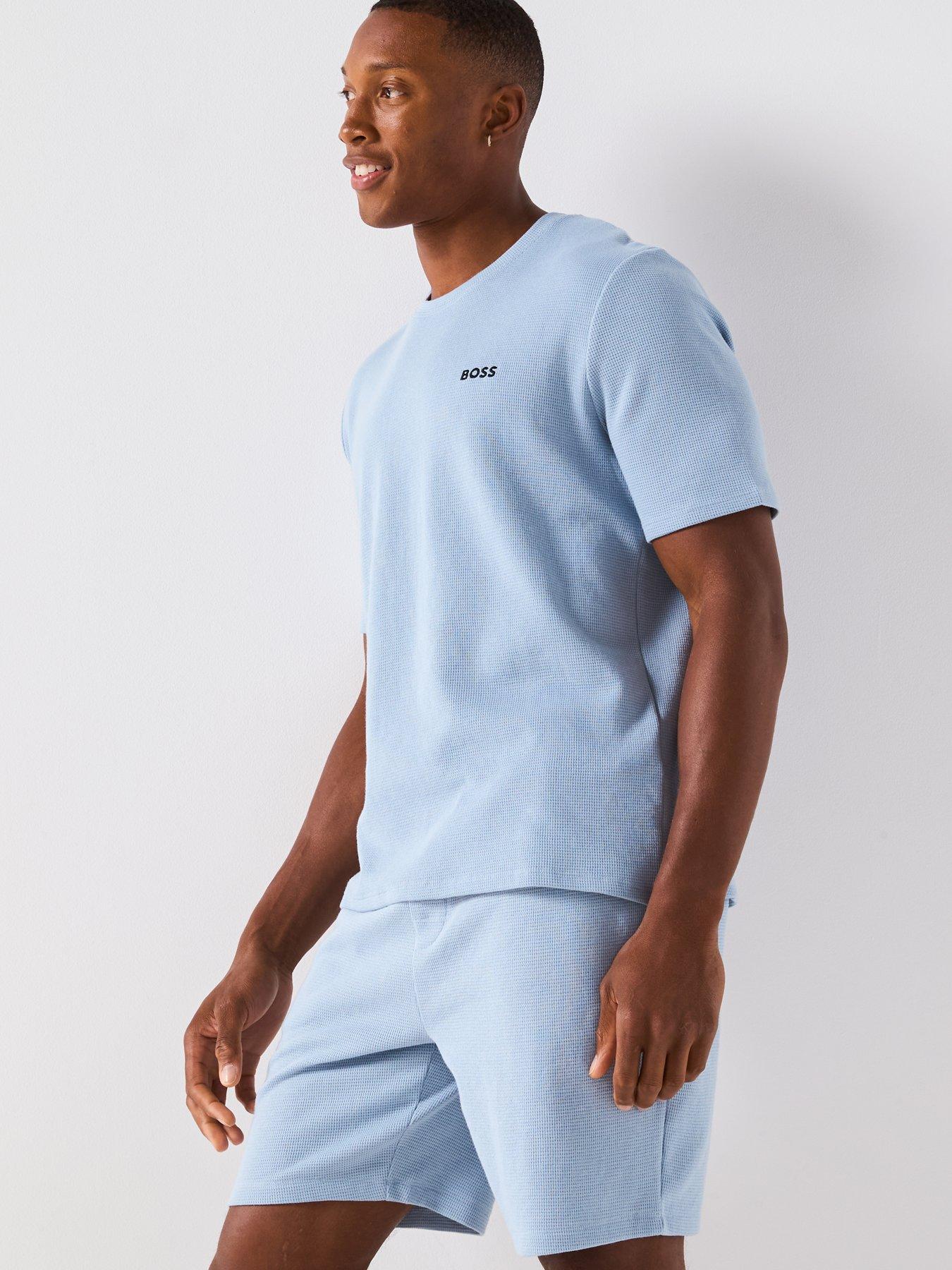 boss-regular-fit-waffle-loungewear-t-shirt-light-bluedetail