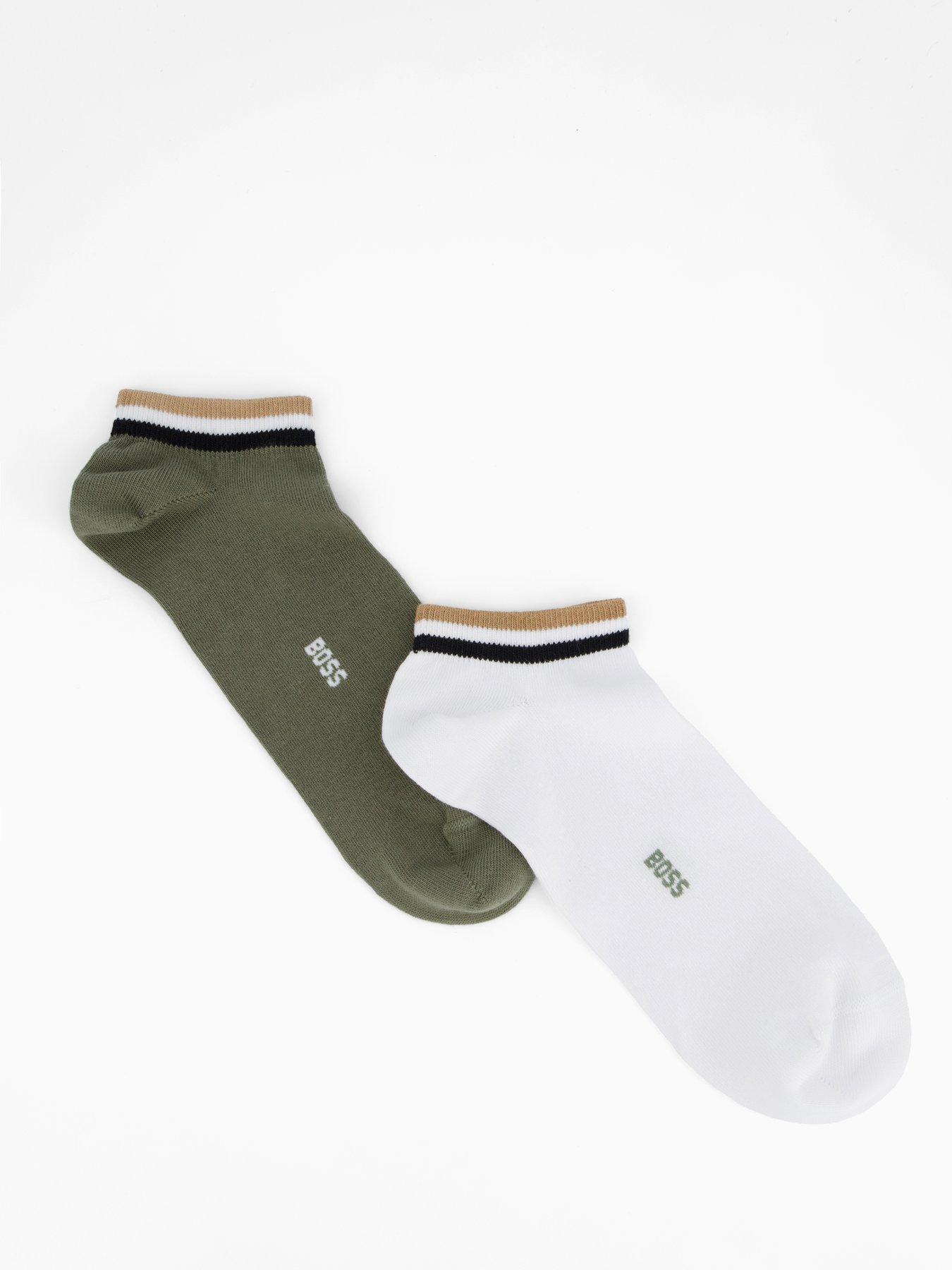 Image 1 of 3 of BOSS 2 Pack Uni Stripe Crew Socks - Assorted