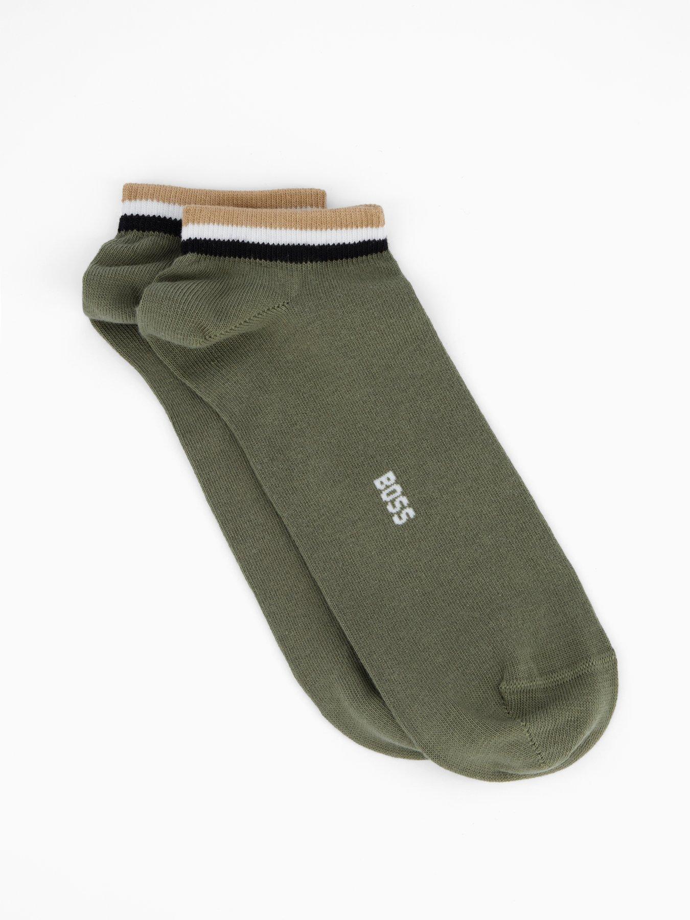 Image 2 of 3 of BOSS 2 Pack Uni Stripe Crew Socks - Assorted