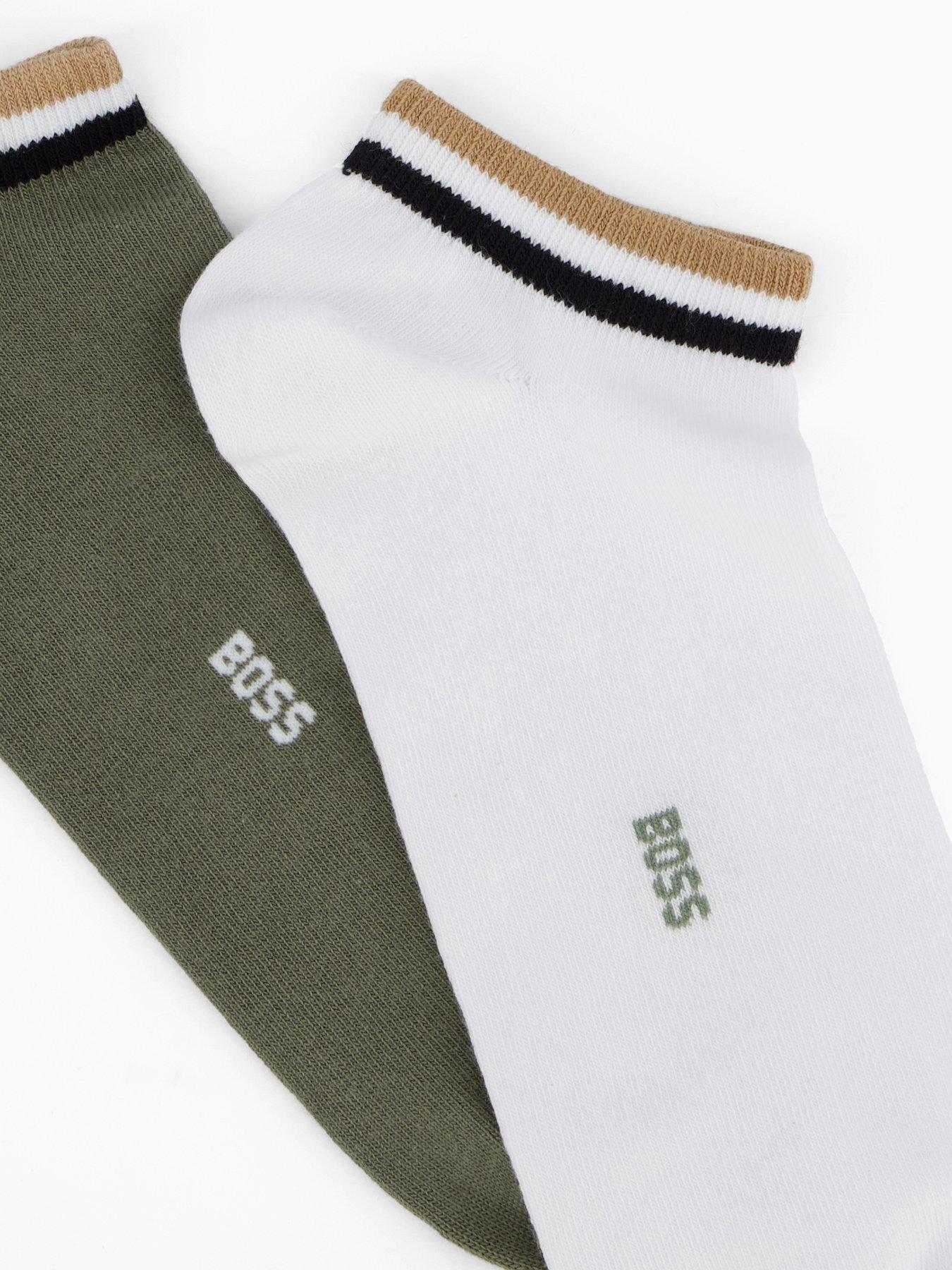 Image 3 of 3 of BOSS 2 Pack Uni Stripe Crew Socks - Assorted