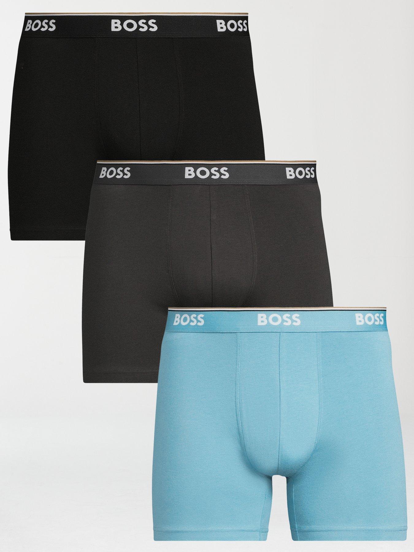 undefined Boss 3 Pack Power Boxer Briefs - Assorted