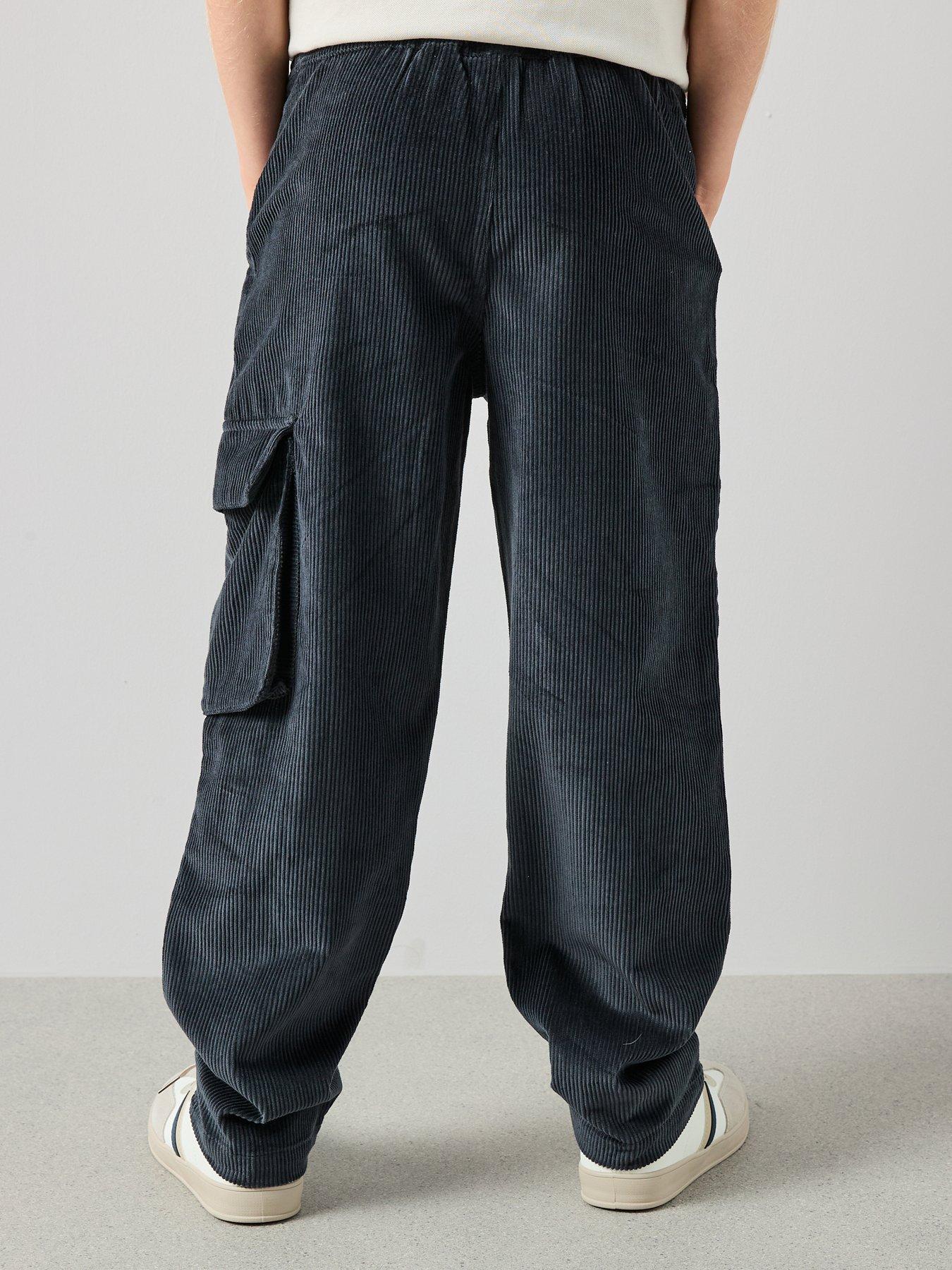 the-very-collection-boys-cord-wide-leg-cargo-trousers-charcoal-greystillFront