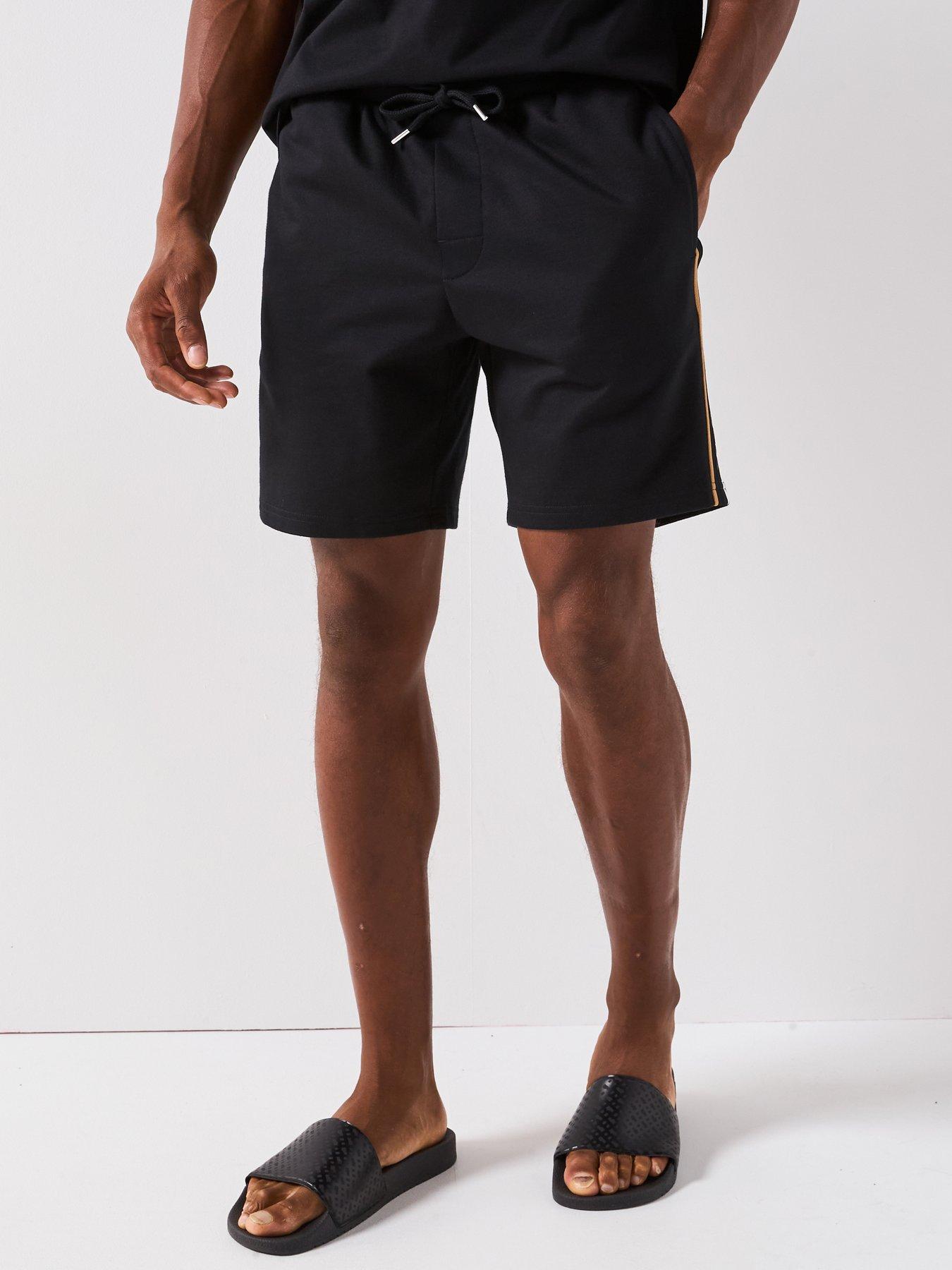 boss-iconic-taped-loungewear-shorts-black