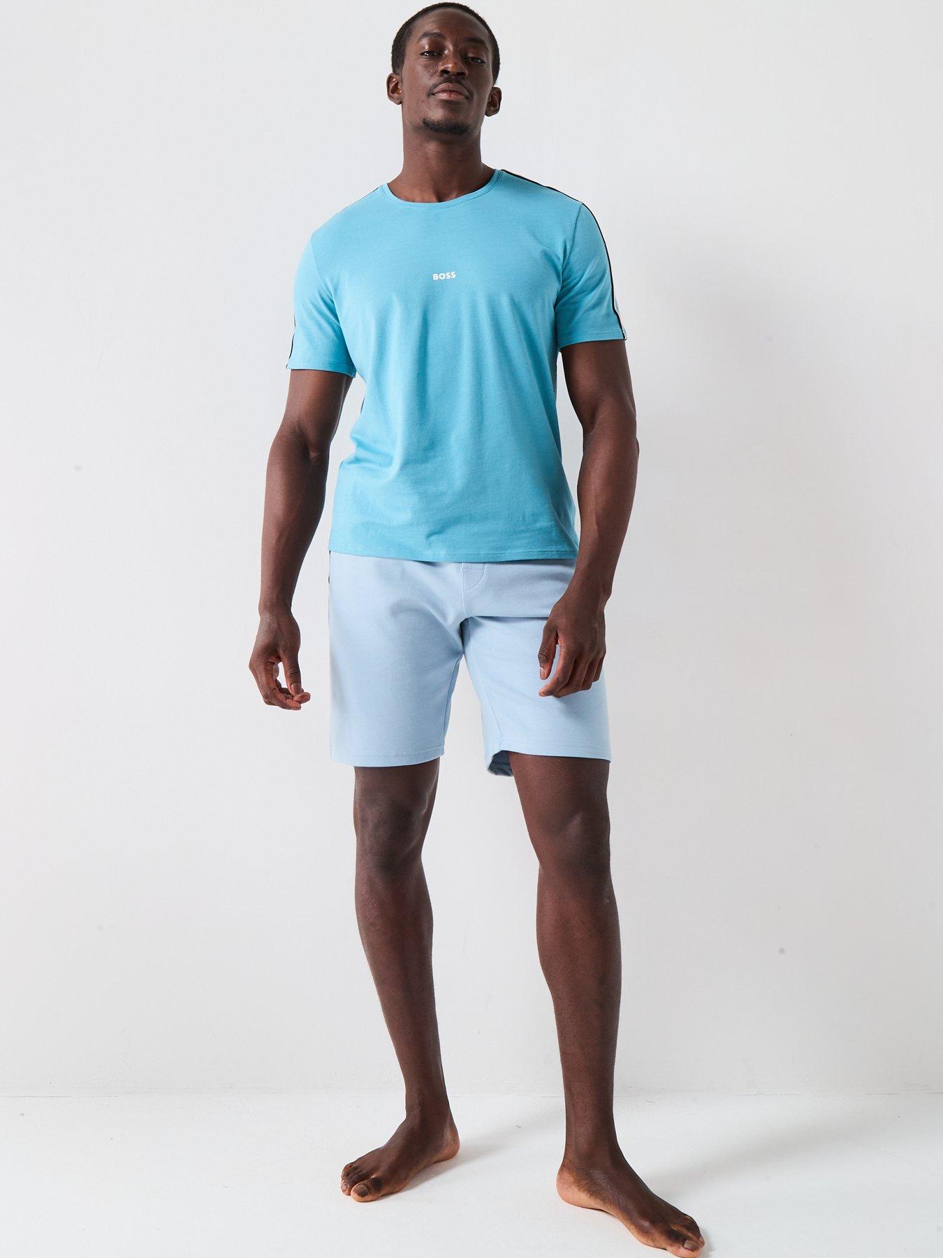 Image 3 of 5 of BOSS Hd Logo Loungewear Shorts - Light Blue