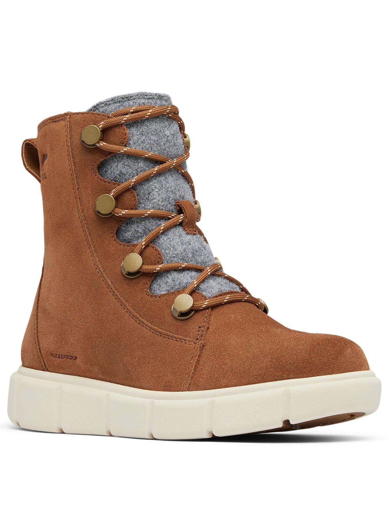 Image 2 of 7 of SOREL Womens Explorer Joan Waterproof Boots&nbsp;- Tan