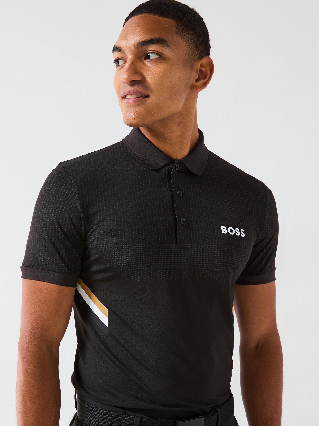 Image 1 of 4 of BOSS Mens Golf Paule Polo - Black