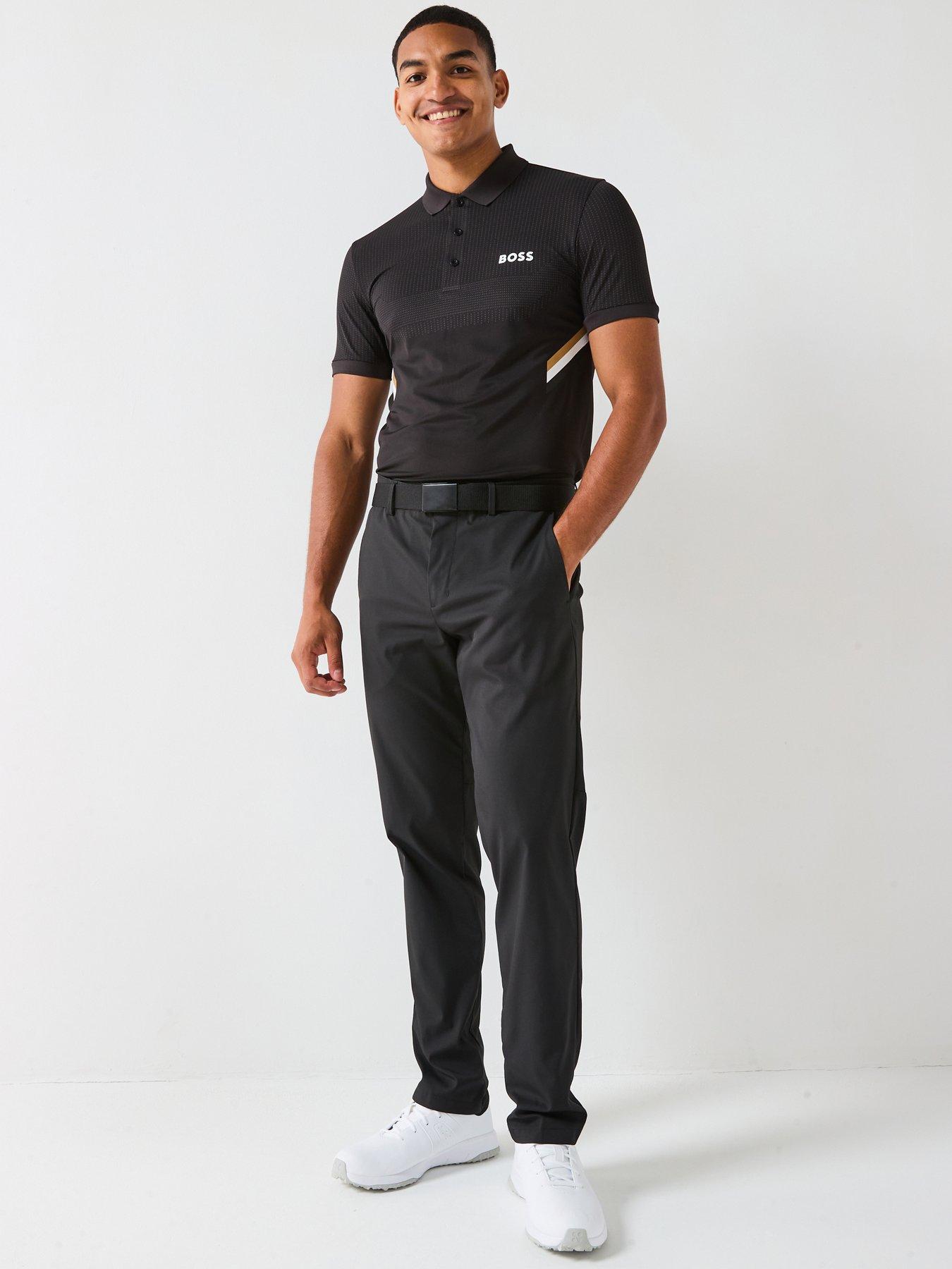 Image 3 of 4 of BOSS Mens Golf Paule Polo - Black