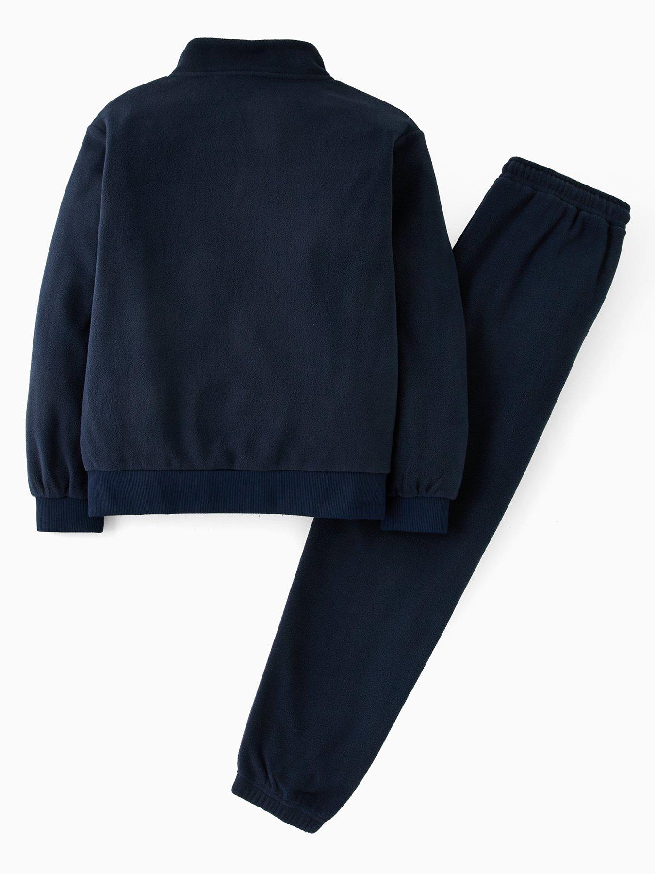 Image 2 of 5 of The Very Collection Boys Funnel Neck Half Zip Tracksuit - Navy