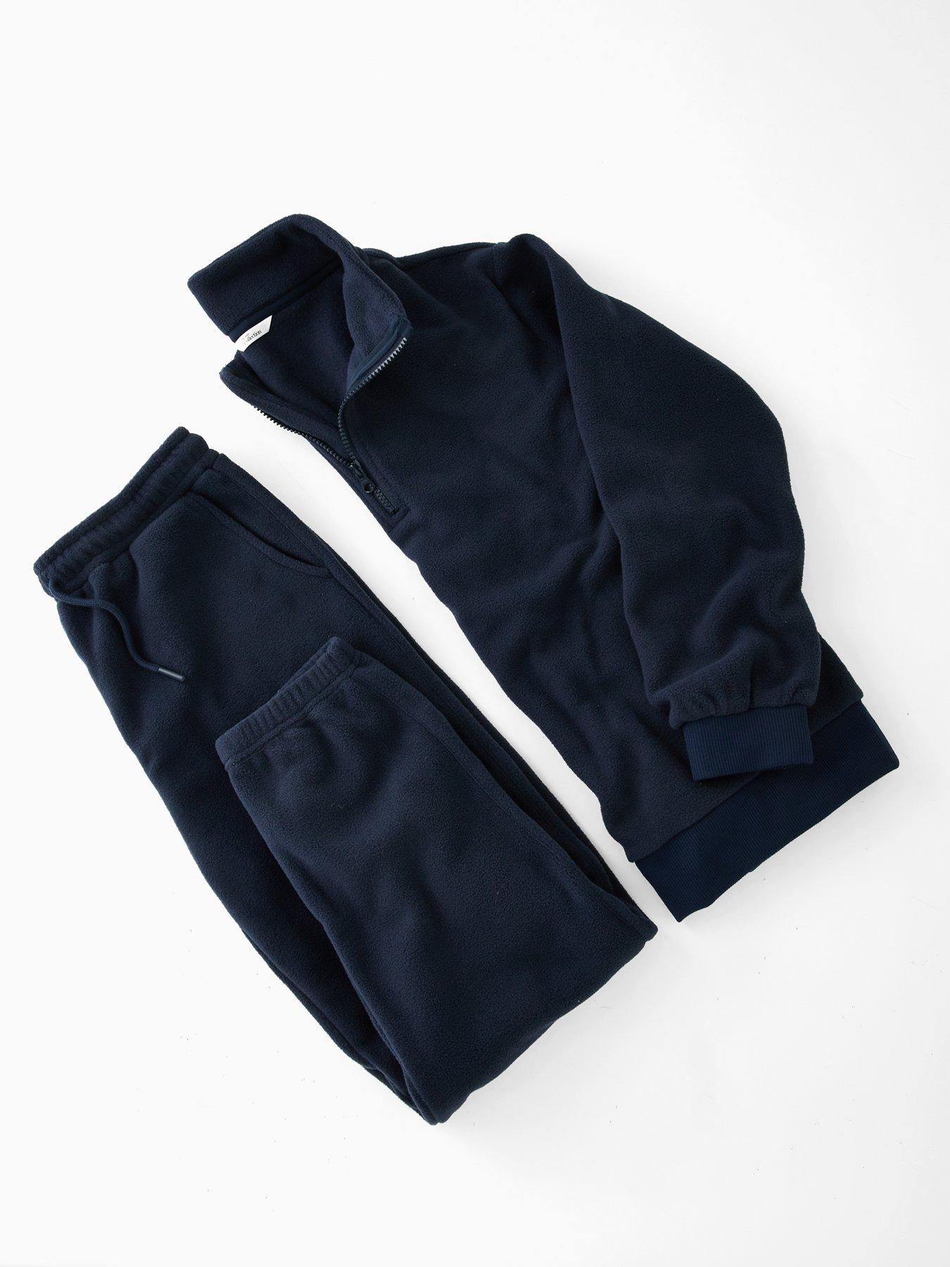 Image 5 of 5 of The Very Collection Boys Funnel Neck Half Zip Tracksuit - Navy