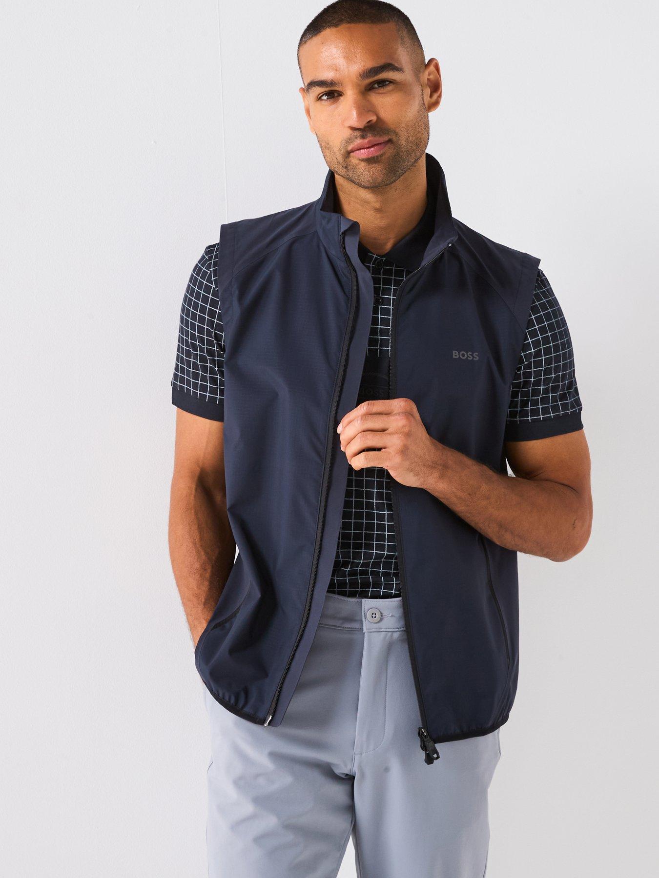 BOSS Mens Golf V Putt Gilet - Navy