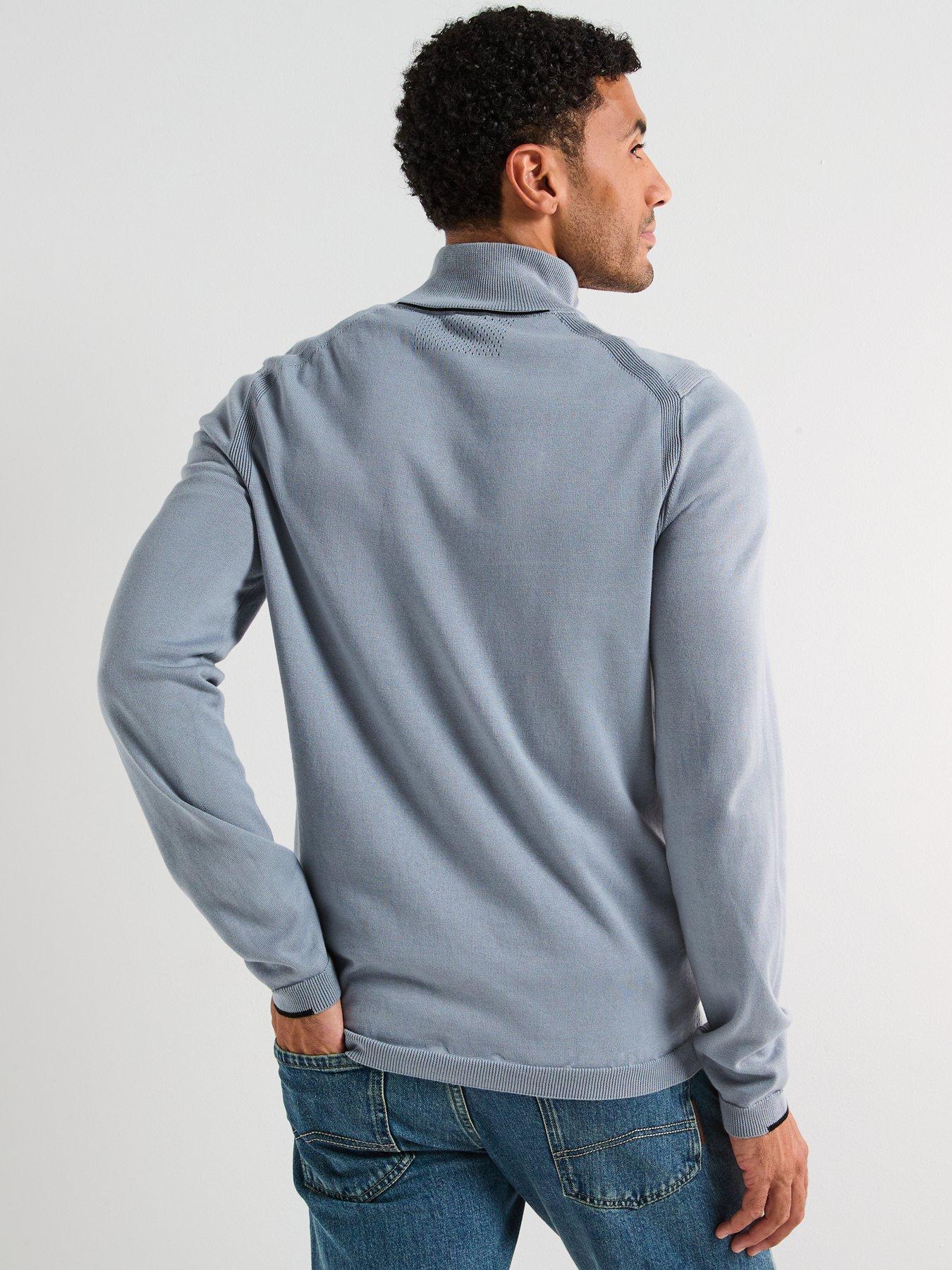 Image 2 of 6 of BOSS Mens Golf Mid Layer - Grey